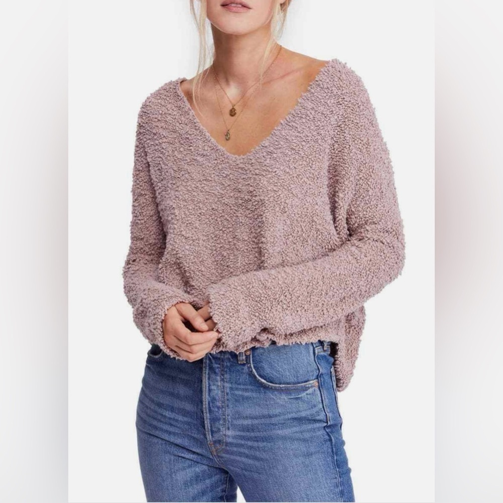 Free People Popcorn Pullover Sweater Medium